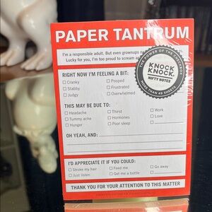 Knock Knock Stuff Nifty Notes "Paper Tantrum"